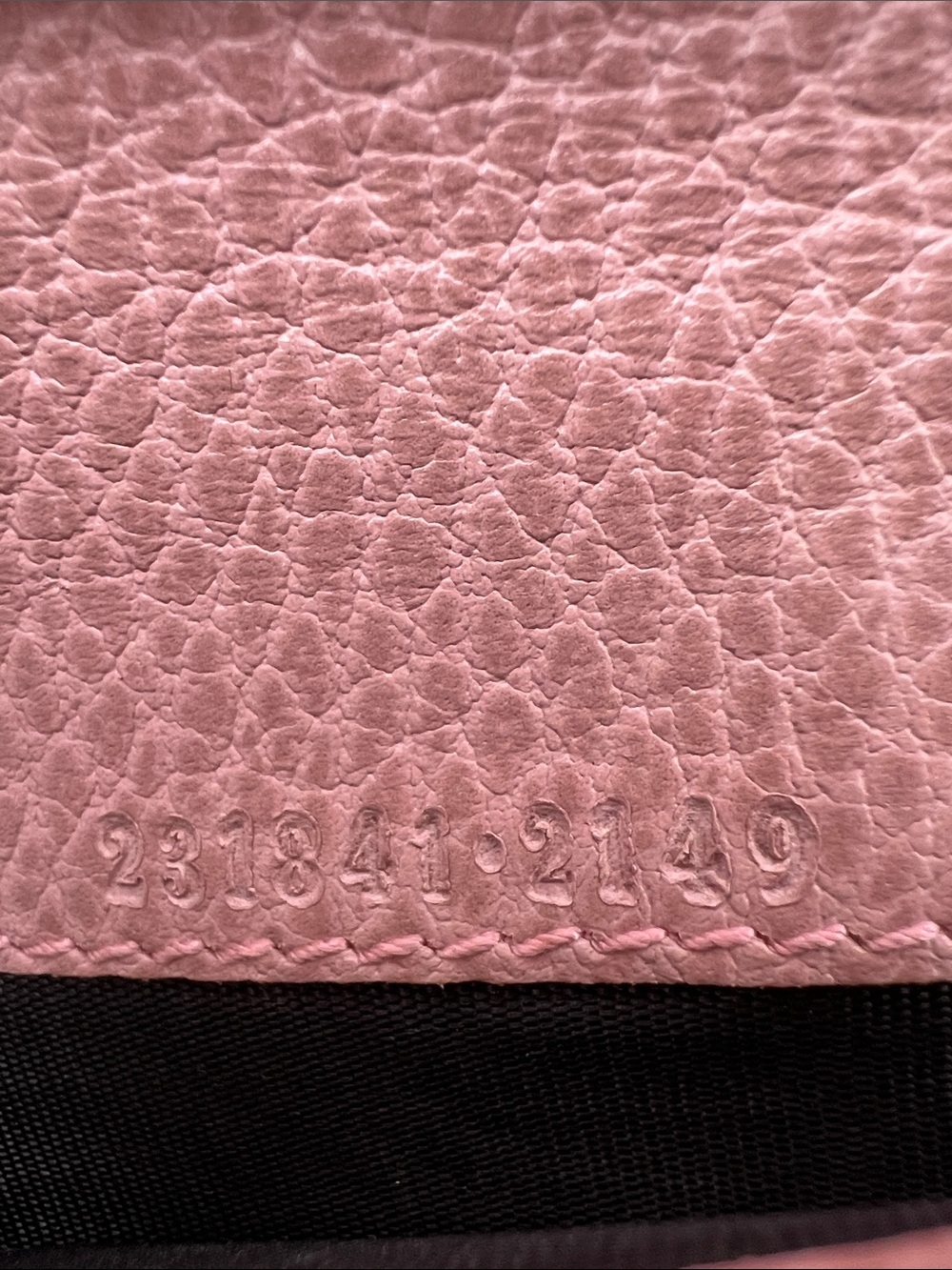 Gucci Beige GG Canvas Continental Long Wallet with Pink Leather Trim Bifold GC - Picture 9 of 17
